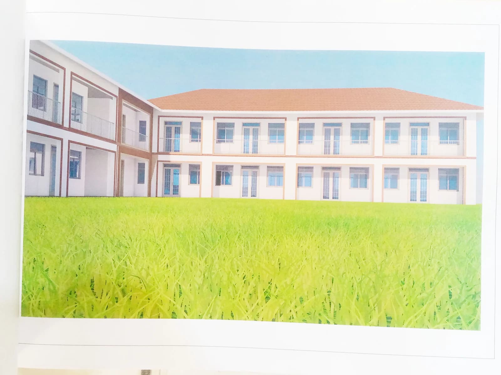 Second master plan classroom block render.