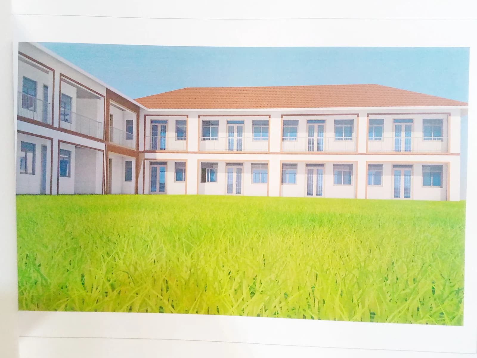 Master plan classroom block render.